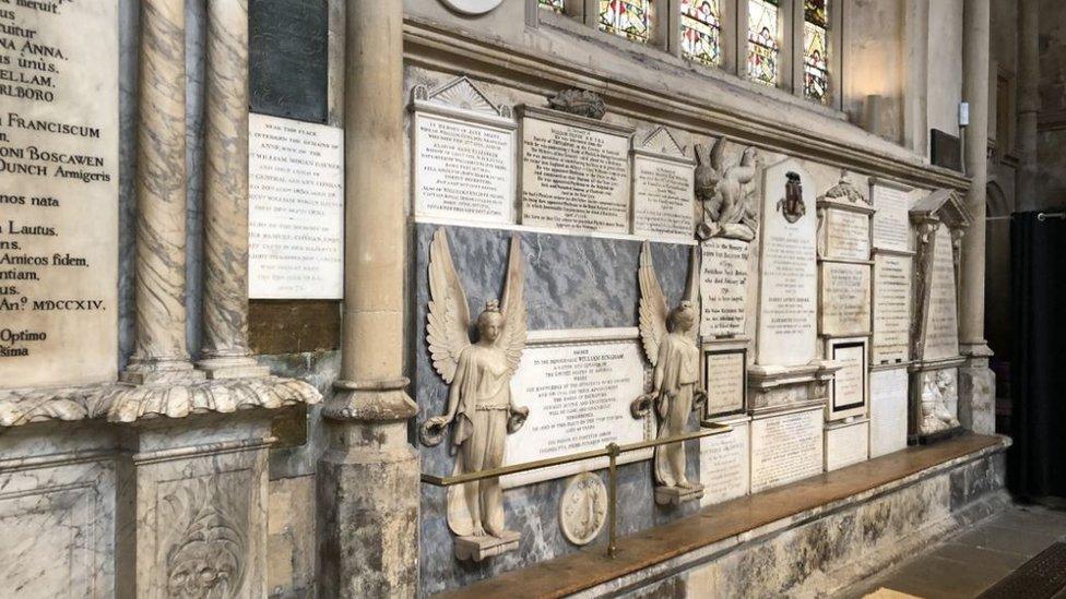 The project inside Bath Abbey