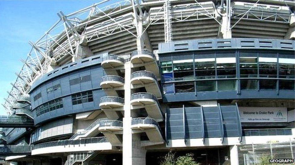 Croke Park stadium in Dublin.