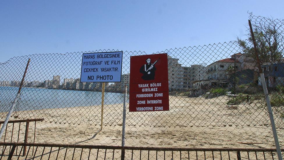 A fence at Varosha