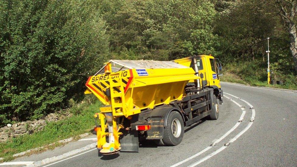 Lorry on Sutton Bank