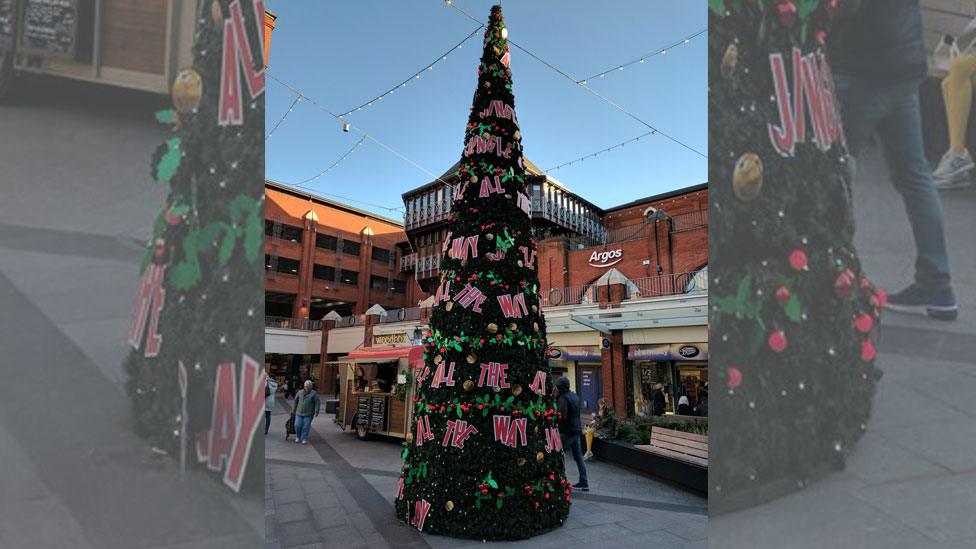 Christmas tree in Ealing