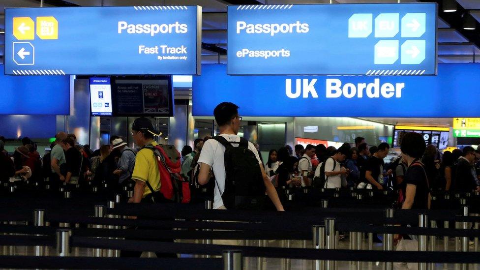 Border Force at Heathrow Airport