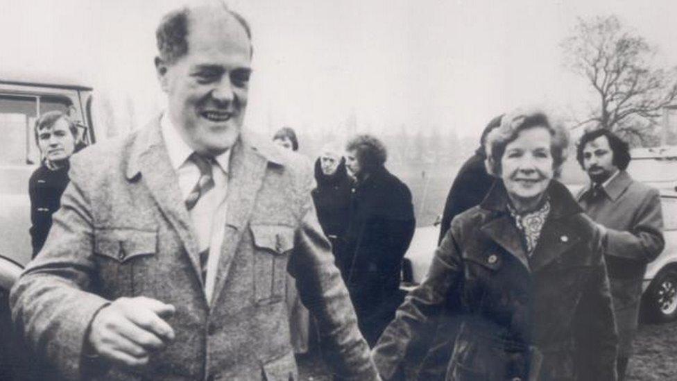 Mr Robinson with his partner Phyllis Davies