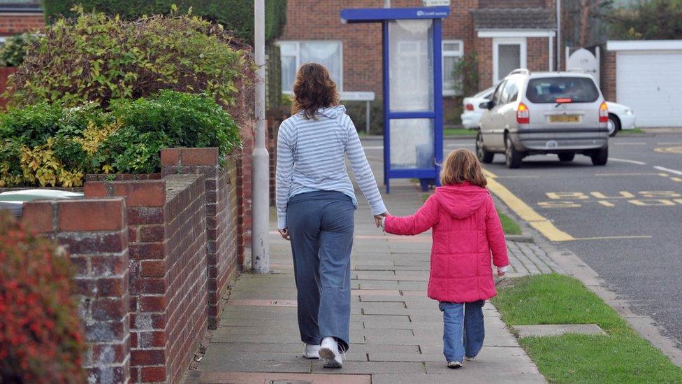 Anonymous mother and daughter