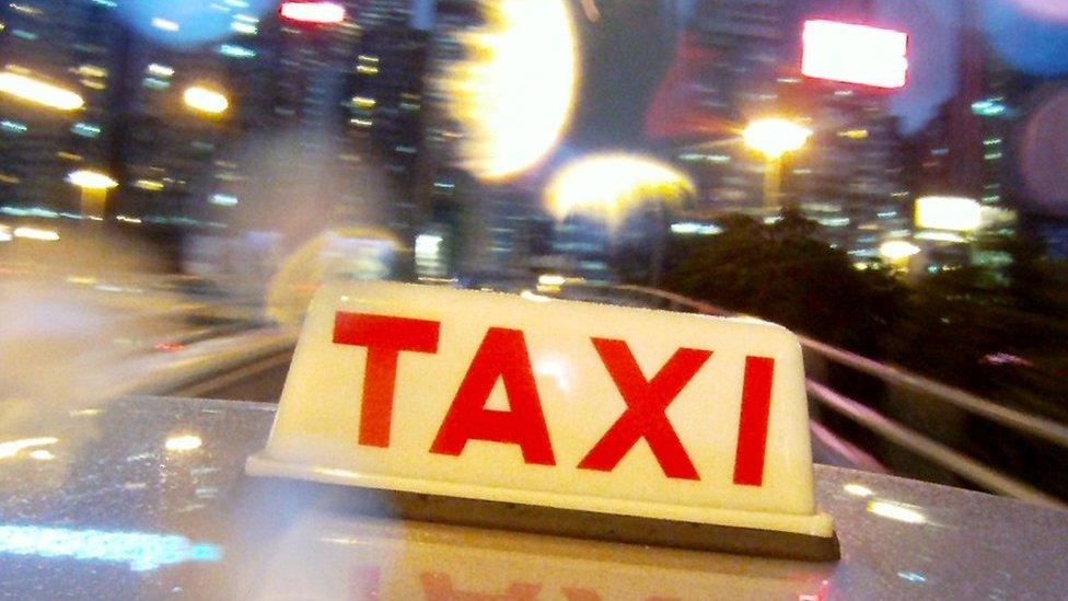 File image from Hong Kong taxi