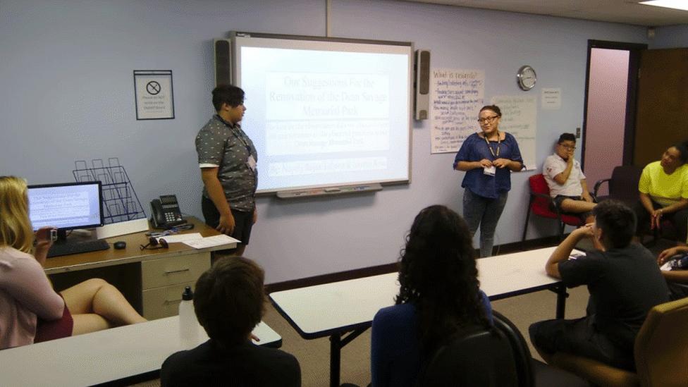 Children presenting findings