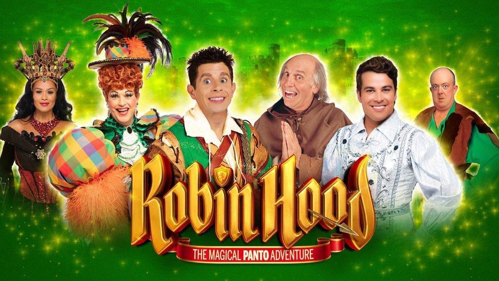 A promotional image for the venue's Robin Hood panto