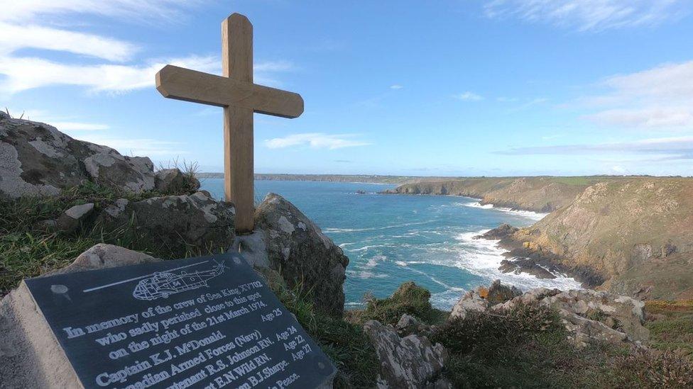 Royal Navy helicopter crash memorial