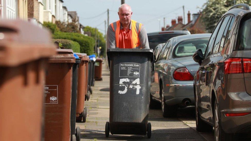 Bin collector.