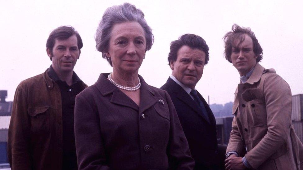 Robin Chadwick as David Hammond, Glyn Owen as Edward Hammond, Jean Anderson as Mary Hammond and Richard Easton as Brian Hammond In The Brothers