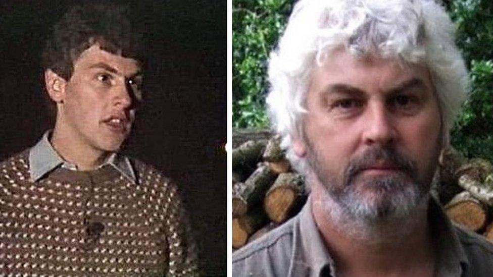 Vince Thurkettle in the 1980s and now