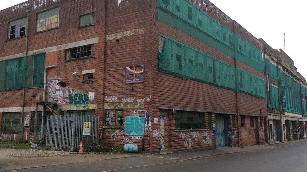 Disused warehouse in Digbeth