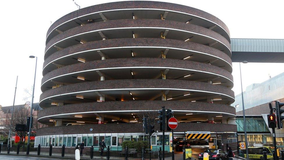 Eldon Square car park in Newcastle