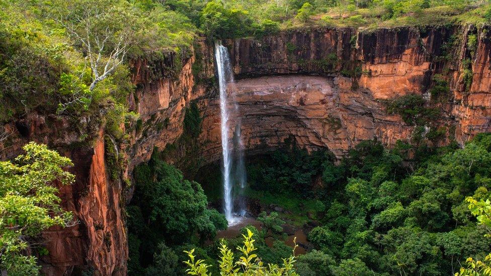 Bridal Veil Waterfall - Chapada dos Guimarães National Park