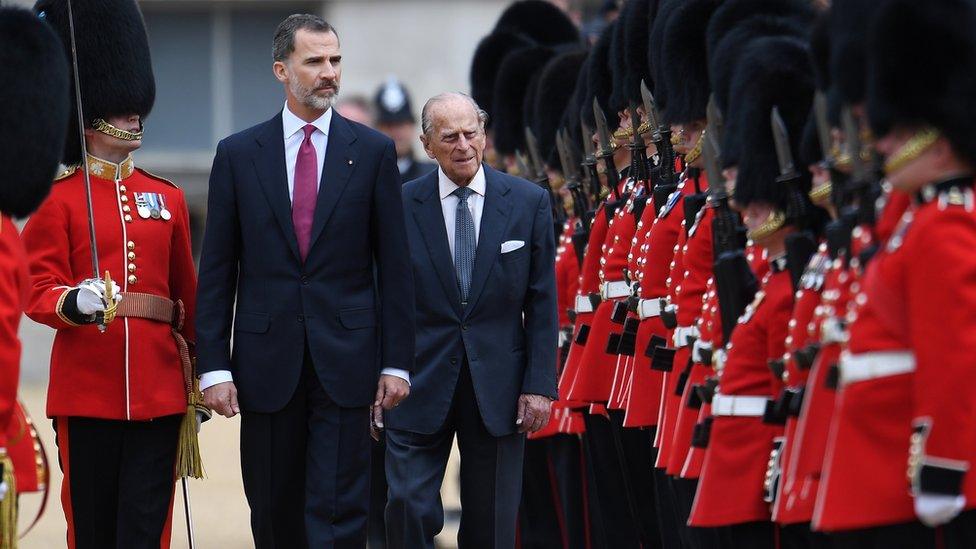 King Felipe and the Duke of Edinburgh