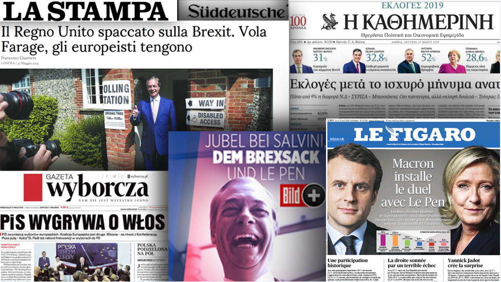 Front pages of European newspapers, 27 May 2019