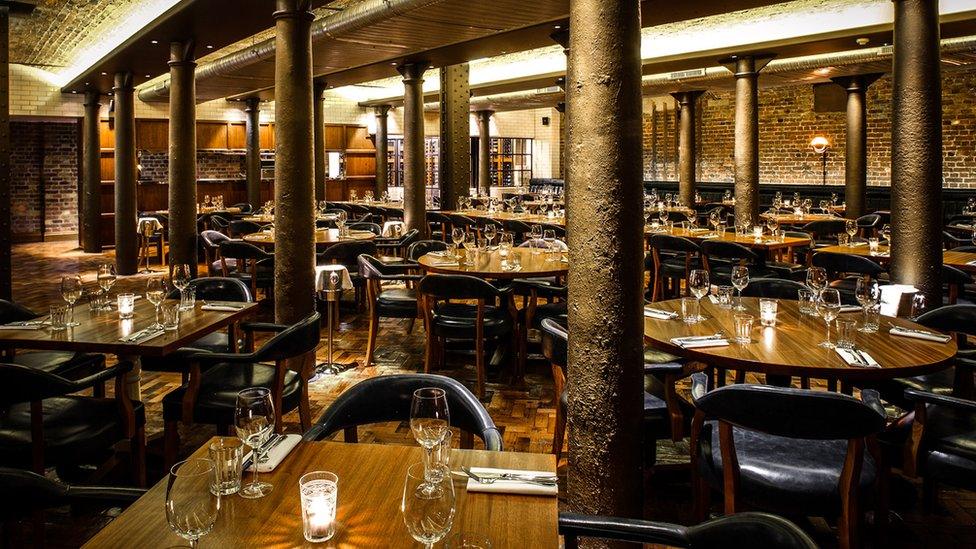 Hawksmoor restaurant in Covent Garden's Seven Dials