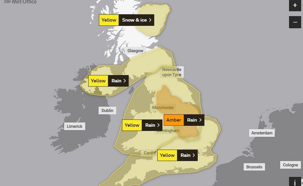 Met Office warnings