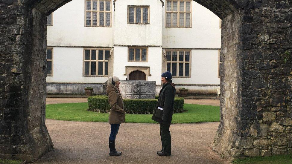 The app takes visitors on a physical journey around the St Fagans castle gardens