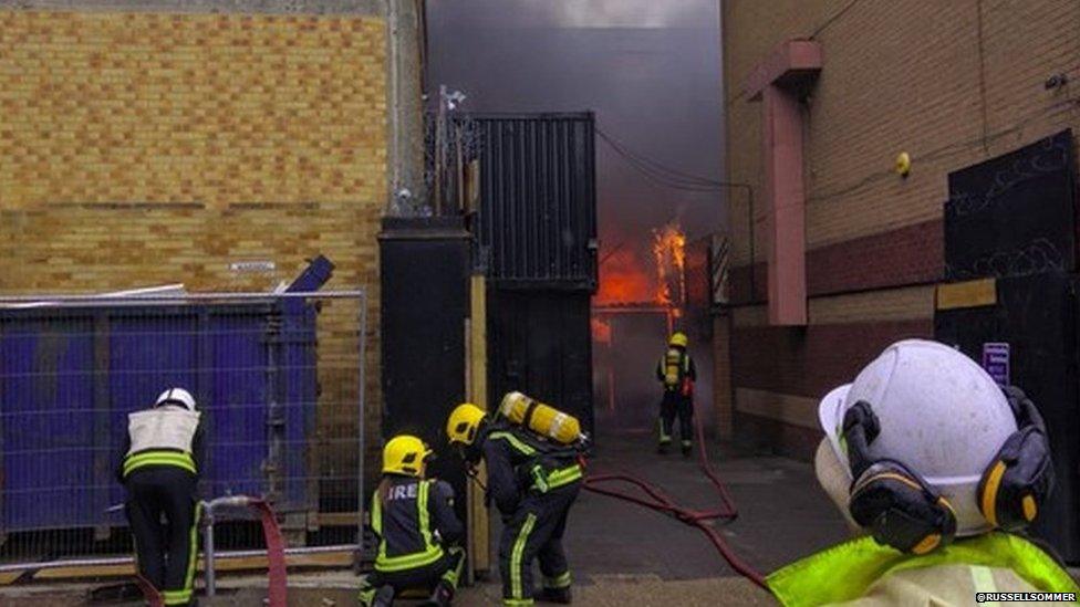 Fire in Wapping