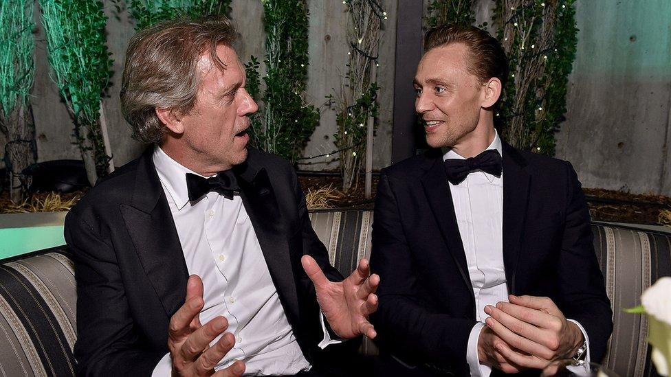 Hugh Laurie and Tom Hiddleston