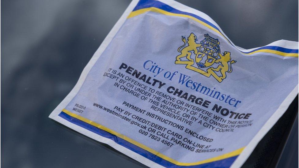 City of Westminster parking ticket