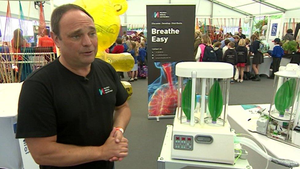 Martin Stanton's stand at the Cheltenham Science Festival