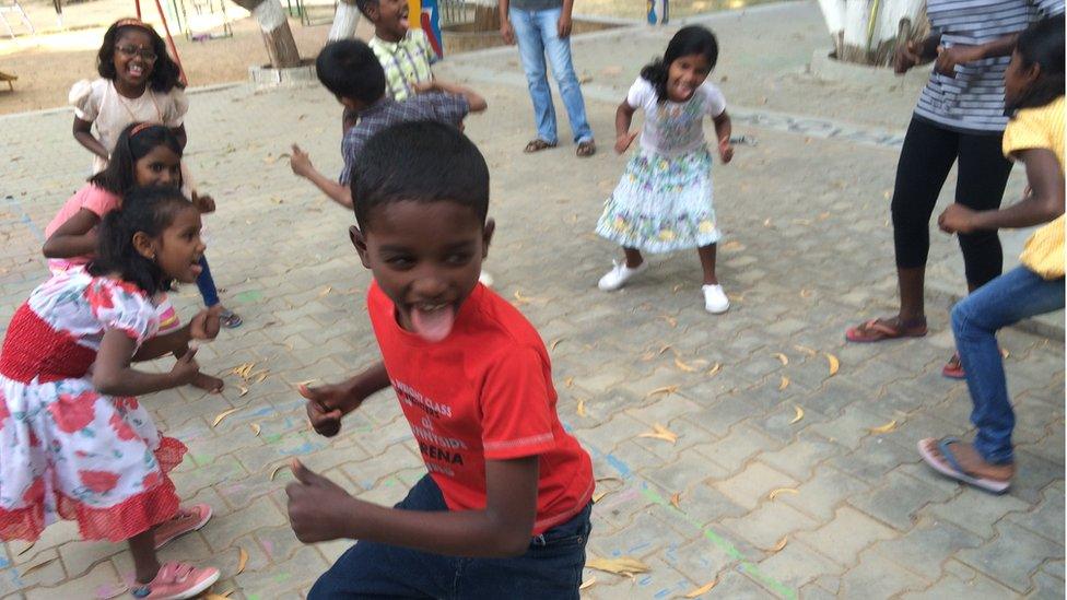 Children from the Jeevarathni Foundation