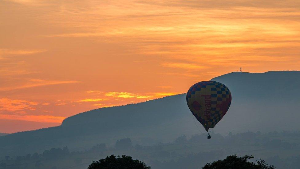 The conditions around the Sperrin Mountains were perfect for the festival