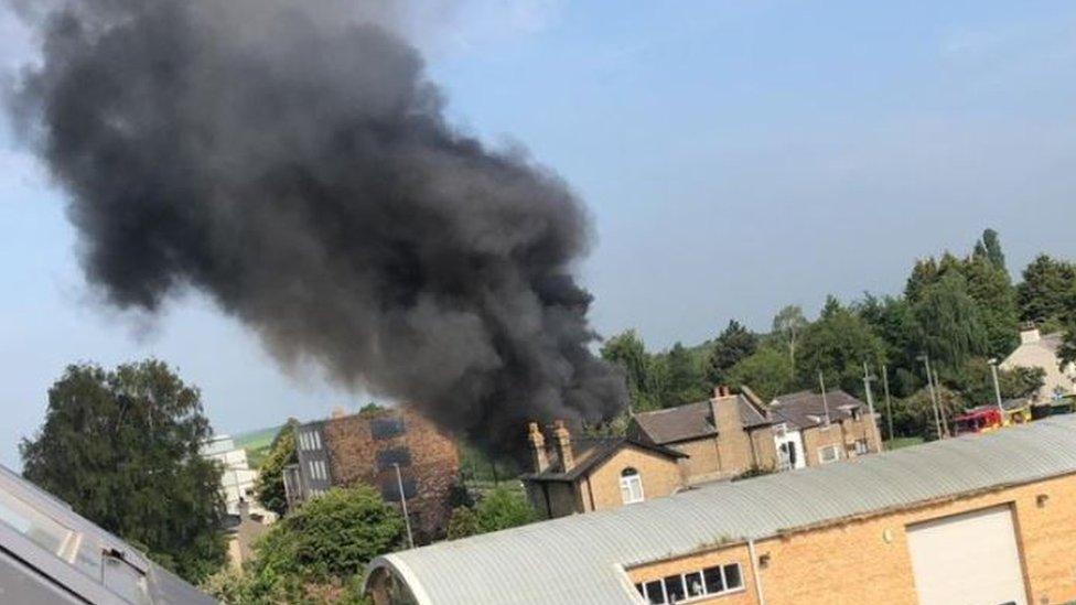 Fire after crash in Longstanton