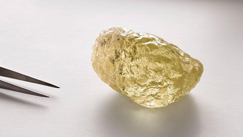 The 552 carat yellow diamond