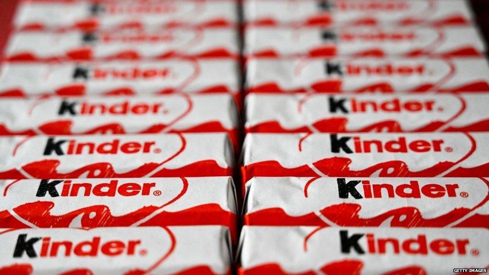 Kinder chocolate.