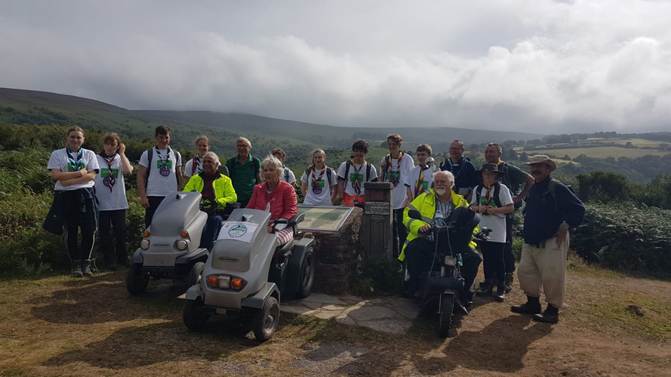 Annie Maw with Duke of Edinburgh (DoE) Award participants