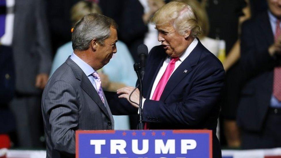 Nigel Farage and Donald Trump