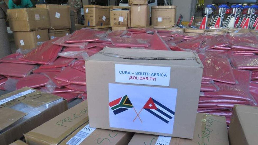 Medical supplies being sent to Cuba