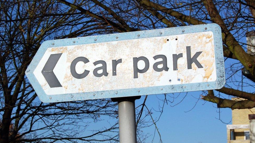 Car park sign