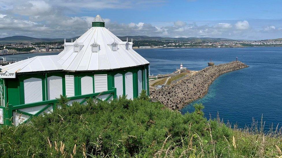 The Camera Obscura overlooking Douglas Bay