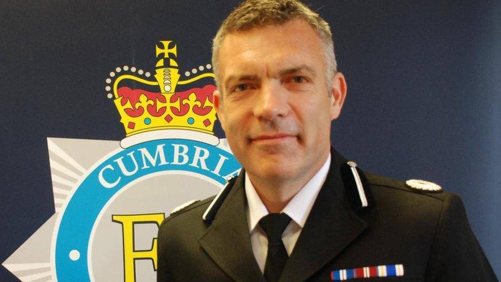 Cumbria Constabulary's assistant chief constable Mark Webster in 2017