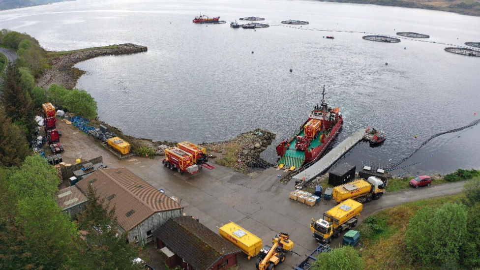 Quarry Point fish farm