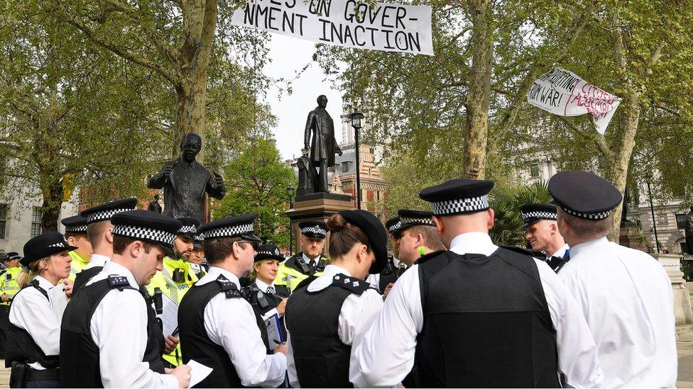 Met Police at Parliament Square