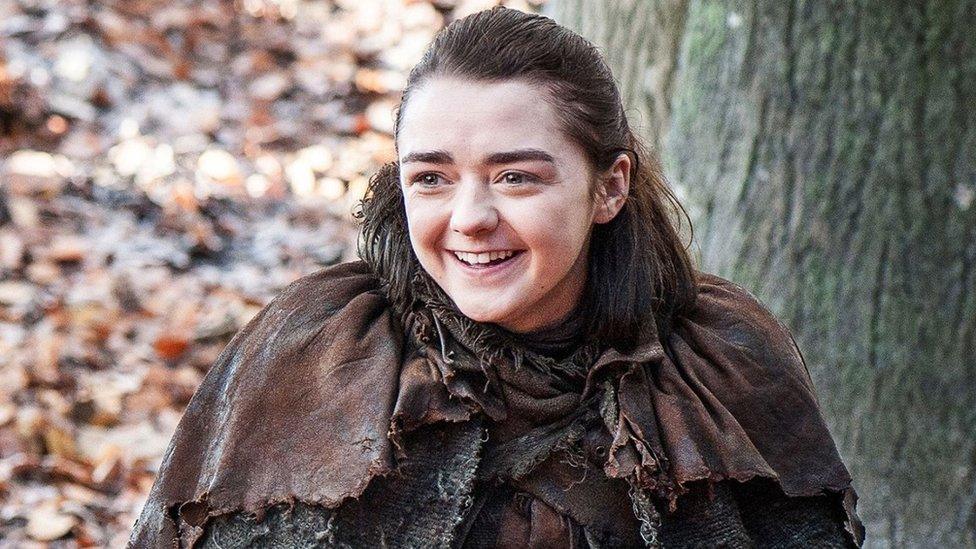 Arya, played by Maisie Williams