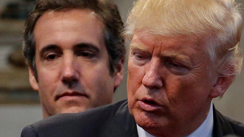 Michael Cohen and Donald Trump