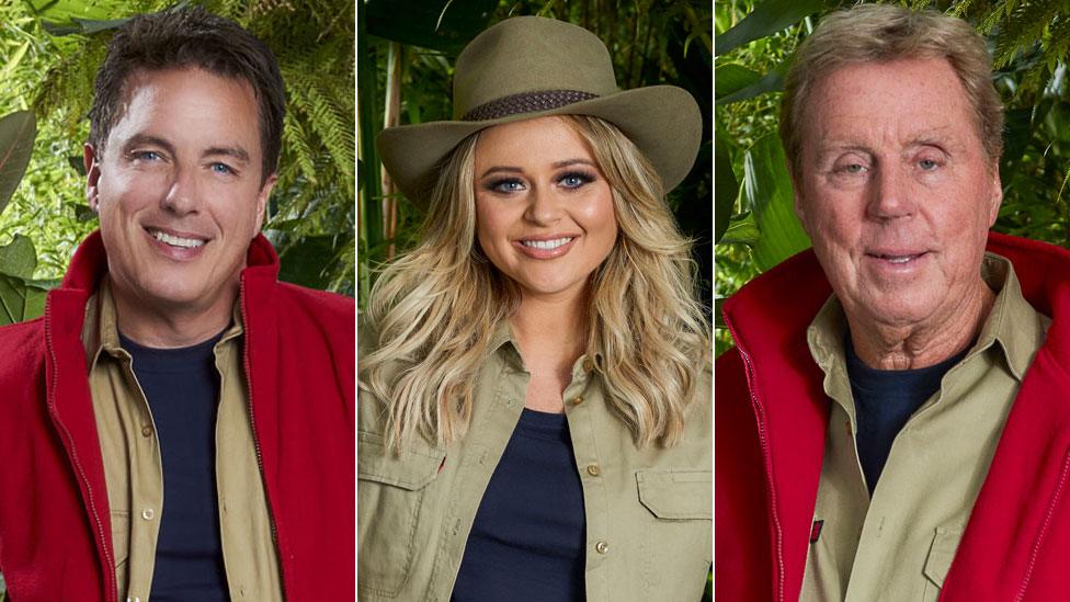 John Barrowman, Emily Atack and Harry Redknapp