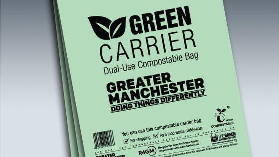 Green Carrier bag