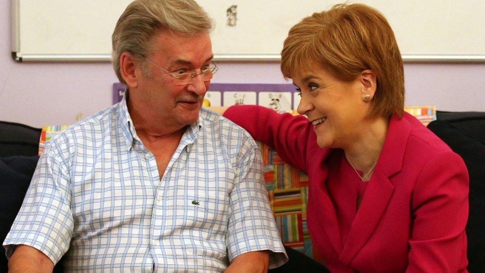 Michael Brown and Nicola Sturgeon