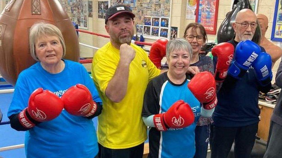 Training at Westway Boxing Club