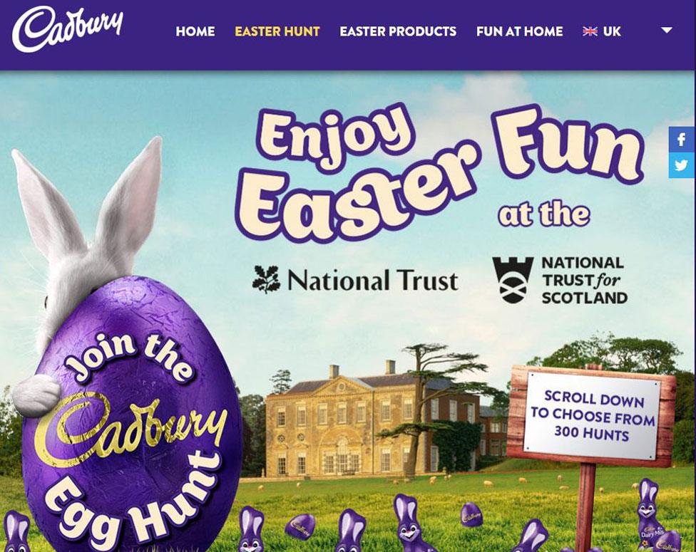 Cadbury website