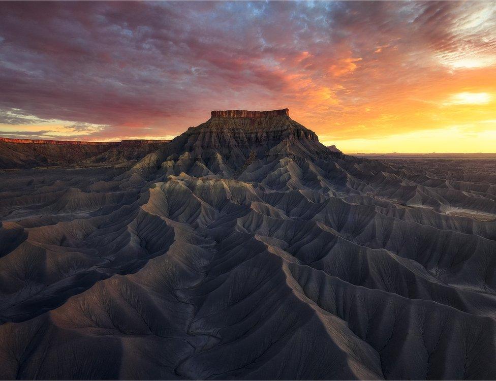 View of a mountain range