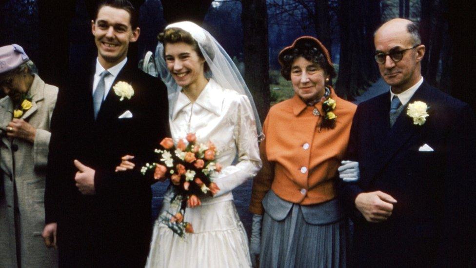 John and Jan Ward on their wedding day