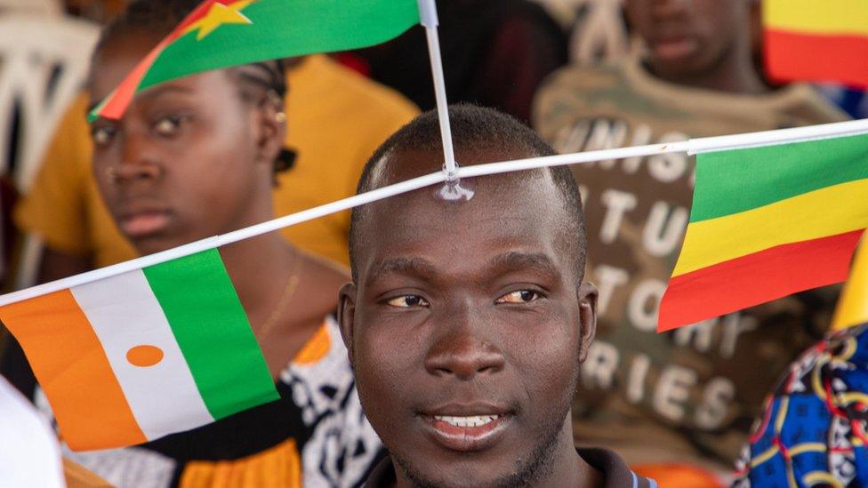 Rally in support of the Alliance Sahel States, Bamako, Mali - 01 Feb 2024